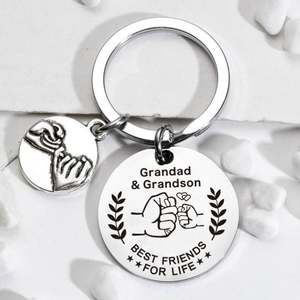 Cadeaux de famille meilleurs <span class=keywords><strong>amis</strong></span> <span class=keywords><strong>pour</strong></span> <span class=keywords><strong>la</strong></span> <span class=keywords><strong>vie</strong></span> porte-clés en acier inoxydable porte-clés en métal mère père fils fille grand-père petit-fils Keychai - Product Image 5