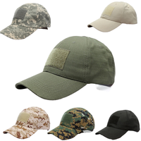 Casquette de baseball tactique camouflage pour homme avec fermeture Velcro, accessoire de chasse en plein air, matière polyester/coton, utilisation quatre saisons