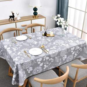 Nappe rectangulaire bleue imperméable pour tables de 8 pieds, 6 à 8 places, salle à manger, cuisine, décorations de fête, hôtels, fabrication chinoise - Product Image 4