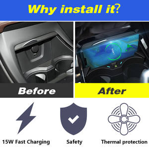 Essager — chargeur sans fil pour <span class=keywords><strong>voiture</strong></span>, rechargement rapide sans câble, coussinet <span class=keywords><strong>de</strong></span> téléphone, pour BMW X1 F48, accessoires intérieures, pour Modification, 2016-2021, 15W - Product Image 3