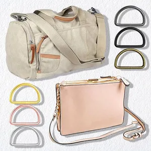 Wholesale Metal Rainbow Swivel Snaps Hooks with rainbow d rings and Tri-Glides rainbow purse hardware Slide Buckles