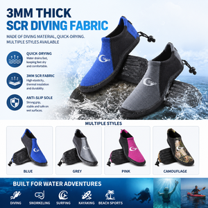 YONSUB Scarpe Subacquee in Neoprene 3mm, Leggere e ad Asciugatura Rapida per Spiaggia, Nuoto, Kayak, Antiscivolo, a Taglio Basso - Product Image 5