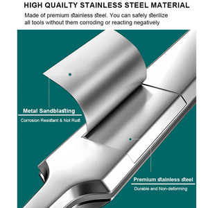 Hot bán mụn đầu đen Remover mụn Popper khai thác tại chỗ chăm sóc da mặt chuyên nghiệp công cụ Kit khuôn mặt mũi mụn đầu trắng tì vết mụn kim - Product Image 2