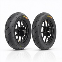 14 12 Inch Supermoto Wheels untuk Yozma dalam 1 Set Roda Depan Belakang dengan Ban Kit Roda untuk Tuttio Soleil 01 Sepeda Motor Listrik Off-Road