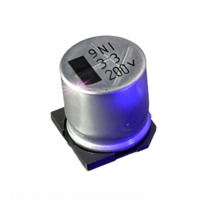 ตัวเก็บประจุแบบติดผิวหน้า รุ่น NACZ151M35V8X10.5TR15F ยี่ห้อ Manufacturer Channel  ชนิด CAP ALUM 35V POLAR 150 uF - Product Image 1
