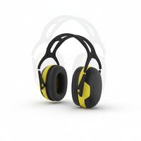 Casque anti-bruit réglable et pliable en ABS, réutilisable, intrinsèquement sûr, à haute réduction de bruit (NRR), pour travaux de construction