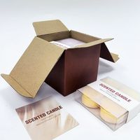 Boîte cadeau RUNWELL avec logo personnalisé, écologique, réutilisable, pour sachets de thé ou de café, style dossier, papier kraft, emballage de luxe, échantillon gratuit