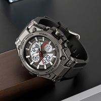 SKMEI 2417 nouveau haute qualité double temps analogique Reloj Hombre LED horloge 5ATM étanche sport hommes en plein air numérique montre-bracelet