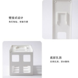 Curling iron/hair dryer storage <b>rack</b>, hair straightener/clamping <b>plate</b> storage <b>rack</b> for bathroom/toilet, no-drill wall-mounted - Product Image 4