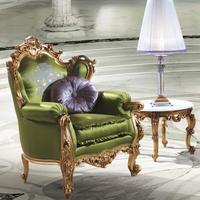 Chaise de loisir unique Chaise de canapé française de luxe Tissu Art Salon Grande famille Livre d'étude Réception Fauteuil pour chambre d'hôtel