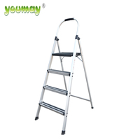 150 Kgs Charge maximale 2/3/4/5 marches Escaliers en aluminium avec main courante Escada De Aluminio
