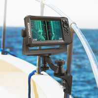 VIN  pencari ikan aluminium 6 inci, dudukan lengan Putar, kompatibel dengan Garmin/Lowrance/Humminbird, dirancang untuk perahu