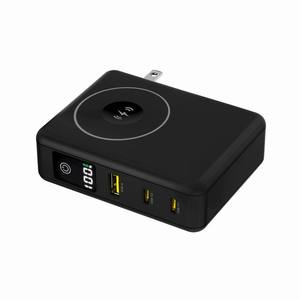 Batterie externe grande capacité à charge rapide avec prise secteur PD65W 10000mAh, chargement magnétique sans fil, technologie GaN, étanche - Product Image 6