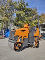Mini compacteur à double tambour pour moteur diesel de 3 tonnes Rouleau roulant pour le compactage d'asphalte Certifié CE ISO