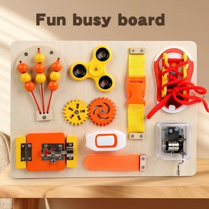 JXD Tablero de Actividades Sensoriales para Niños de <span class=keywords><strong>5</strong></span> a 7 <span class=keywords><strong>Años</strong></span>, Juguete Educativo de Madera para el Aprendizaje de la Vida, Explosiones Transfronterizas de Aprendizaje - Product Image 3