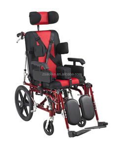 Sedia a Rotelle in Lega di Alluminio per Paralisi Cerebrale con Seduta Confortevole per Disabili, Attrezzatura Medica Bestseller - Product Image 1
