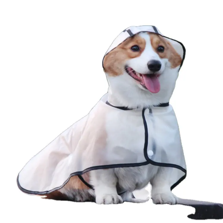 הסיטונאי חסין רוח גשם מעיל גדול נייד כלבים בגדים כלב גשם מעילים מעיל גשם