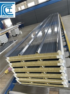 Tấm panel tường ngăn cách cách nhiệt 50mm, chống cháy, làm bằng bông đá, mặt ngoài bằng thép mạ màu do nhà sản xuất cung cấp - Product Image 6