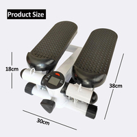 Mini stepper avec corde élastique, appareil d'exercice aérobique pour la maison et la salle de sport, fabriqué en acier, ABS et plastique