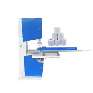 Máquina de corte de serra de fita semiautomática para pequenas empresas, máquina de corte de papel higiênico mais vendida em 2024