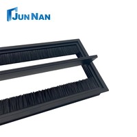 Cubierta de orificio cuadrado de aleación de aluminio con cierre suave para mesa, pasacables, organizador de cables