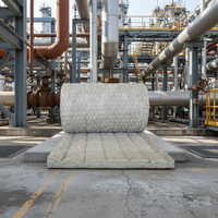 Couverture en laine de roche ignifuge CE A1 haute température, en maille filaire, 90 kg/m³, 50 mm, pour isolation de conduites industrielles, rouleau de laine de roche