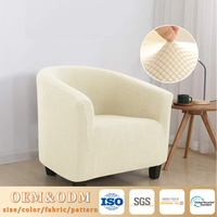 Housse de Protection pour Meuble, Housse de Chaise Classique en Spandex Polyester, Housse de Canapé Élastique et Extensible, Lavable, Moderne pour Fauteuil Baignoire