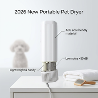 Nouveau design 2026 – Sèche-cheveux pour animaux de compagnie 110 000 tr/min, souffleur haute vitesse sans balais, silencieux 1500W, portable, accessoires pour animaux de compagnie (chien, chat)
