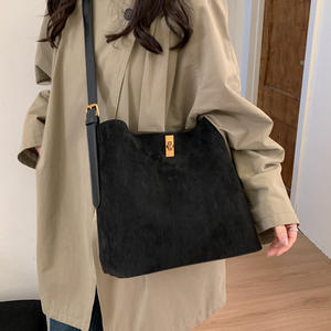 Sac à main en cuir véritable pour femme, élégant, en cuir de vachette souple, avec fermeture boutonnée, nouveau sac à main en cuir véritable - Product Image 4