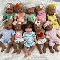 Poupées Reborn Miniatures Réalistes 30cm en Silicone, Bébé Artisanat de Collection avec Détails Peints à la Main, Corps Souple, Cadeau Artistique
