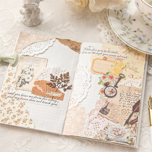 Empaquetado 100 Uds Flor <span class=keywords><strong>de</strong></span> acuarela papel decorativo mensaje notas luz Retro manual hojas sueltas serie <span class=keywords><strong>de</strong></span> oficina <span class=keywords><strong>de</strong></span> correos - Product Image 3