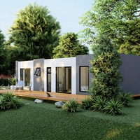 Villa préfabriquée de luxe pliable et portable, conteneur extensible standard US/AS, maisonnette préfabriquée, maisonnette pour grand-mère