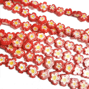 <span class=keywords><strong>Vetro</strong></span> <span class=keywords><strong>di</strong></span> lampwork millefiori <span class=keywords><strong>perline</strong></span>, perle <span class=keywords><strong>di</strong></span> <span class=keywords><strong>vetro</strong></span> <span class=keywords><strong>di</strong></span> <span class=keywords><strong>murano</strong></span> millefiori singolo a forma <span class=keywords><strong>di</strong></span> fiore - Product Image 4