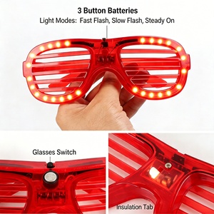 Stores lumineux LED néon clignotants en plastique pour concerts, raves, boîtes de nuit, bars, KTV et festivals de musique - Product Image 5