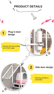 Son tasarım Pet büyük katlanır kafes demir tel Pet kediler köpekler için katlanabilir ulaşım kafesleri - Product Image 2
