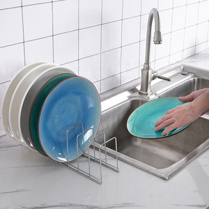 Gran oferta, función de drenaje de material de acero inoxidable de <span class=keywords><strong>alta</strong></span> calidad, estante para platos, vajilla, estante de secado, utensilios de <span class=keywords><strong>cocina</strong></span>, estante de almacenamiento - Product Image 2