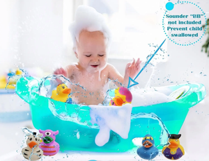Khuyến mại nhỏ màu vàng các loại cao su PVC vịt số lượng lớn nổi tắm đồ chơi cho trẻ sơ sinh Squeaky chức năng phòng tắm kỳ nghỉ Quà Tặng - Product Image 6