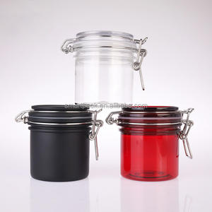 Pot <span class=keywords><strong>Kilner</strong></span> en plastique PET de haute qualité 200ml noir cosmétiques soins de la peau Gel Lotion emballage Clip Top Jar - Product Image 6