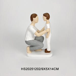 รูปปั้นแกะสลักคู่ทำจากเรซินรูปต้นวิลโลว์ใช้ตกแต่งโต๊ะอาหารของขวัญตามสั่ง - Product Image 2