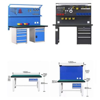 Banco de Trabajo de Acero Antiestático Multifuncional Personalizado, Banco de Trabajo Resistente de 1200*750*1750MM para Fábrica, Taller, Reparación y Almacenamiento