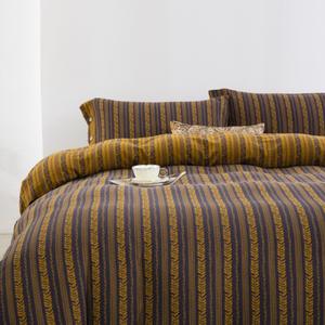 Nouvelle Collection 2026 – Parure de Lit 4 Pièces en Jacquard Teint Fil à Fil 100% <span class=keywords><strong>Coton</strong></span> Double Couche : Draps, Taies d'Oreiller et Housse de Couette - Product Image 2