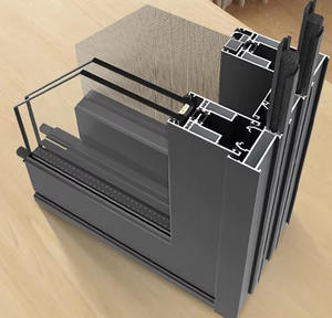 Ventana Abatible de Diseño Moderno con Rotura de Puente Térmico, Aluminio, Doble Acristalamiento, Vidrio Templado, <span class=keywords><strong>para</strong></span> Apartamentos, Muestra de Esquina - Product Image 6