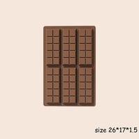 Moule à chocolat en silicone platine de qualité alimentaire FDA, outil de cuisson rectangulaire pour chocolat et bonbons de Dubaï, moule à gâteau antiadhésif