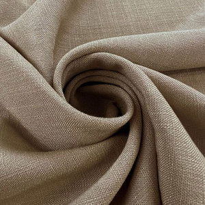 Tissu personnalisé en gros, 100 % polyester, tissé de haute qualité, poids moyen, beige, doux et lisse - Product Image 2