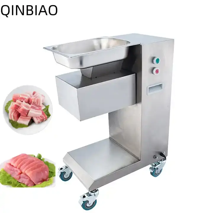 آلة تقطيع اللحوم العمودية الكهربائية من الفولاذ المقاوم للصدأ QinBiao الصينية/آلة قطع متعددة القطع/تقطيع اللحم