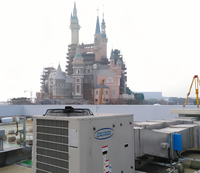Unités de climatisation de toit de 7,5 à 30 tonnes certifiées ISO, compatibles avec les systèmes AHU sans conduit