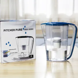 Jarra purificadora de agua personalizable para uso doméstico, jarra con filtro de agua, mineral alcalino, para Cocina