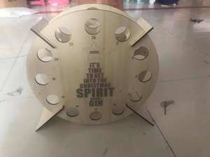 Bois noël liqueur bière vin porte-bouteilles en bois arbre de noël compte à rebours <span class=keywords><strong>calendrier</strong></span> de l'avent décor - Product Image 6