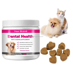 बिल्ली के दांत और मसूड़ों के स्वास्थ्य के लिए OEM ODM पालतू दंत चिकित्सा देखभाल व्यापक और द्विपक्षीय पोषण।