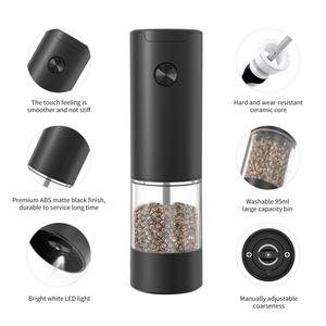 Molinillo de Sal y Pimienta Automático de Plástico, Juego de Molinillos de Sal y Pimienta con Logotipo Personalizado, Juego de Molinillos de Sal y Pimienta Eléctricos - Product Image 2